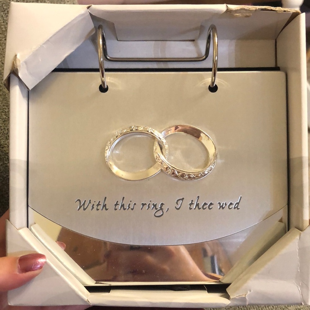 Silver Wedding Ring Photo Album by Malden